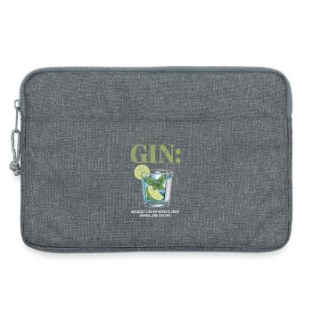 Gin parce que j’aime mes regrets croquants herbaux 43 % - Sacoche pour ordinateur portable 13 pouces - gris chiné - Devant