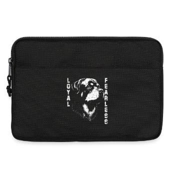Rottweiler Loyal Black and White - Laptoptasche 13" - Schwarz - Vorne