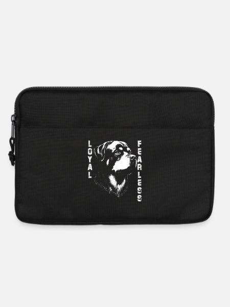 Loyal Rottweiler Dog - Laptop bag 13" - black