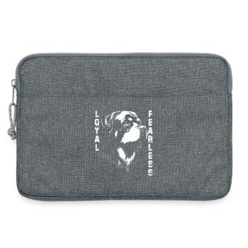 Chien Loyal Rottweiler  - Sacoche pour ordinateur portable 13 pouces - gris chiné - Devant