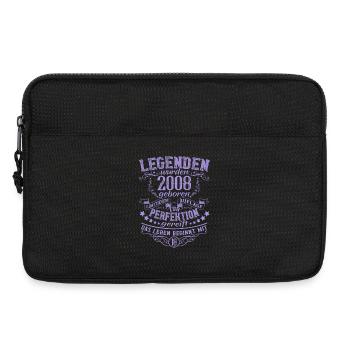 18 Geburtstag Legenden 2008 Vintage Retro Design - Laptoptasche 13" - Schwarz - Vorne
