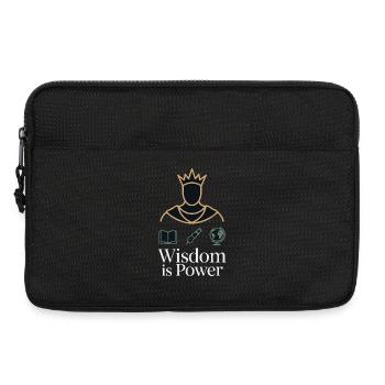Krone der Weisheit-Emblem - Laptoptasche 13" - Schwarz - Vorne