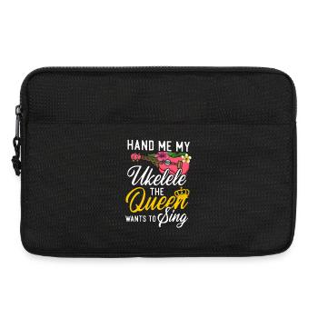Ukulélé hawaïen ukélé Queen Hand Me - Sacoche pour ordinateur portable 13 pouces - noir - Devant
