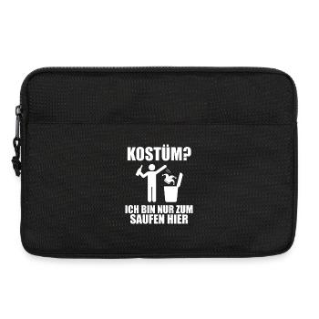 COSTUME ? Ici uniquement pour boire – Anti-Carnaval - Sacoche pour ordinateur portable 13 pouces - noir - Devant