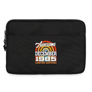 Décembre 1985 Anniversaire rétro vintage vintage - Sacoche pour ordinateur portable 13 pouces - noir - Devant