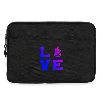 Purist road bike theme - Laptop bag 13" - black - Front