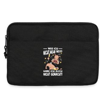 Funny Sayings Fun Outfits Irony Sarcasm - Laptop bag 13" - black - Front