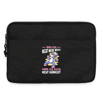 Funny Sayings Fun Outfits Irony Sarcasm - Laptop bag 13" - black - Front