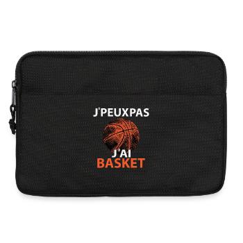 Je peux pas J'ai Basket - Sacoche pour ordinateur portable 13 pouces - noir - Devant
