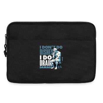 Maître du bouchon des toilettes Drôle - Sacoche pour ordinateur portable 13 pouces - noir - Devant