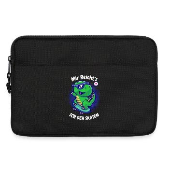 Mir Reichts Ich Geh Skaten Dino T-Rex - Laptoptasche 13" - Schwarz - Vorne