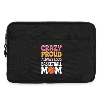 Basketball Spruch Mama Lustige Basketball Geschenk - Laptoptasche 13" - Schwarz - Vorne