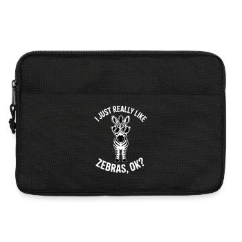 Zebra Saying Funny Zebra Gift - Laptop bag 13" - black - Front