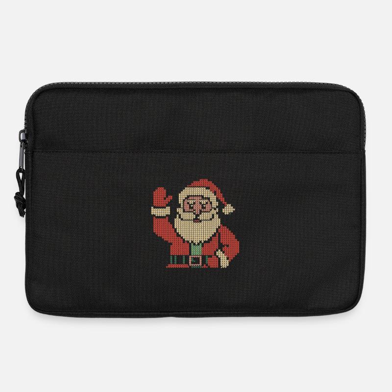  Weihnachtsmann Ugly Christmas Sweater Stil - Laptoptasche 13" - Schwarz