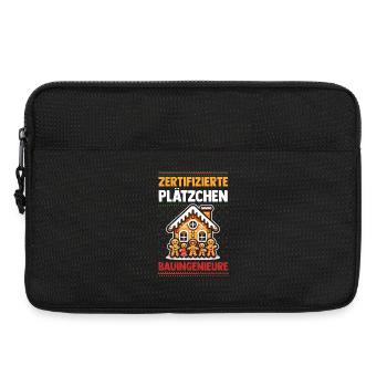 Weihnachtsmann Lebkuchenhaus Weihnachten - Laptoptasche 13" - Schwarz - Vorne