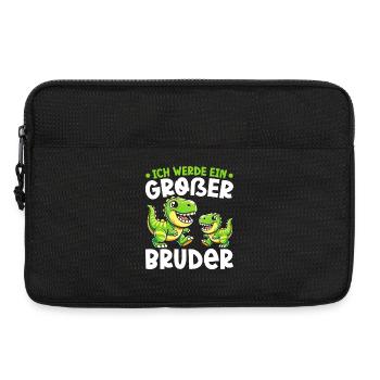 Big Brother Dinosaur Dino Sibling Motif - Laptop bag 13" - black - Front