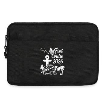 Mon premier voyage de vacances en famille 2026 Ship Mat - Sacoche pour ordinateur portable 13 pouces - noir - Devant