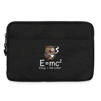 E=mc²: Die wahre Kaffee-Formel - Laptoptasche 13" - Schwarz - Vorne
