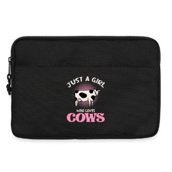 Just a Girl Who Loves Cows - Laptop bag 13" - black - Front