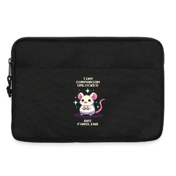 Kleiner Begleiter freigeschaltet | Ratte - Laptoptasche 13" - Schwarz - Vorne