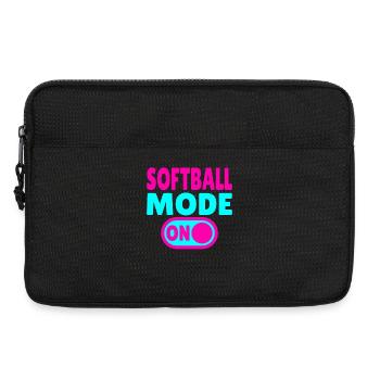 Mode softball activé - Sacoche pour ordinateur portable 13 pouces - noir - Devant