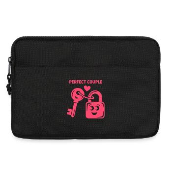 Perfect Couple Key and Lock Love - Laptop bag 13" - black - Front