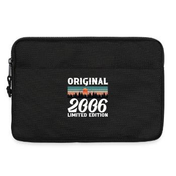 2006 Original Retro Vintage Birthday Gift - Laptop bag 13" - black - Front