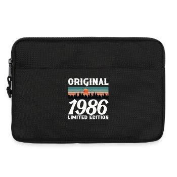 1986 Original Retro Vintage Birthday Gift - Laptop bag 13" - black - Front