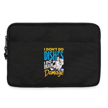 Maître du bouchon des toilettes Drôle - Sacoche pour ordinateur portable 13 pouces - noir - Devant