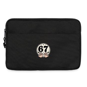 Célébration des 67 ans d’anniversaire de Noël - Sacoche pour ordinateur portable 13 pouces - noir - Devant