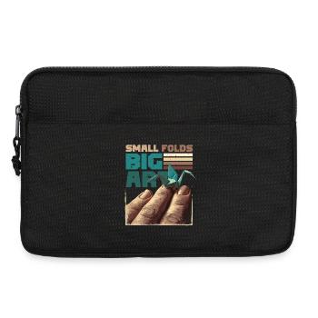 Origami Small Folds Big Art - Laptop bag 13" - black - Front