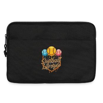 Softball Lifestyle Passion Pride Energy for Player - Laptop bag 13" - black - Front