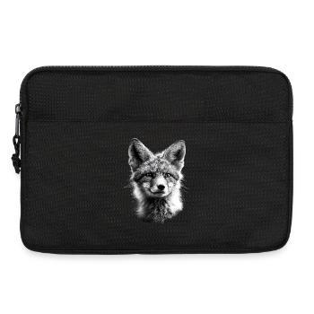 Polarfuchs Schneefuchs Eisfuchs Süßer Weißer Fuchs - Laptoptasche 13" - Schwarz - Vorne