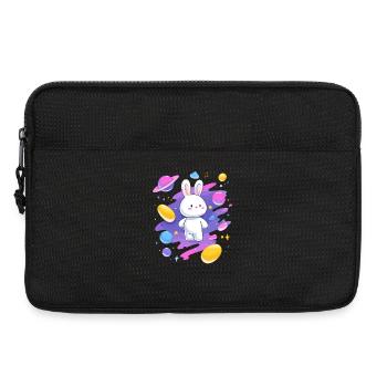 Le Lapin Galactique dans la Nébuleuse - Sacoche pour ordinateur portable 13 pouces - noir - Devant