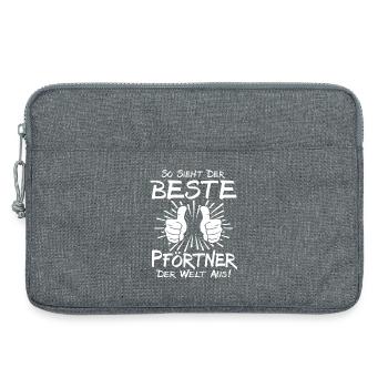 Bester Pförtner - Laptoptasche 13" - Grau meliert - Vorne
