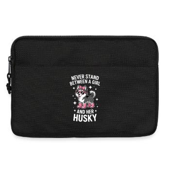Siberian Husky Sayings Funny Husky Gift - Laptop bag 13" - black - Front