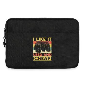 Thrift Shopper I Like It Used & Cheap Thrift Store - Laptoptasche 13" - Schwarz - Vorne