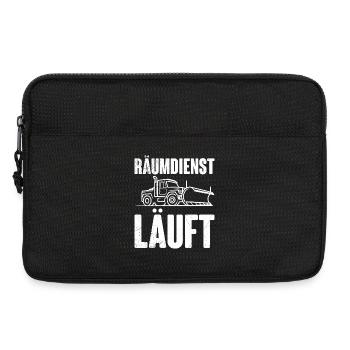 Winterdienst RÄUMDIENST LÄUFT Lustiges - Laptoptasche 13" - Schwarz - Vorne