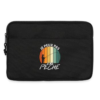 Je peux pas J'ai Pêche  - Sacoche pour ordinateur portable 13 pouces - noir - Devant