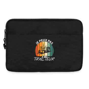 Ich kann nicht, ich habe einen Traktor - Laptoptasche 13" - Schwarz - Vorne