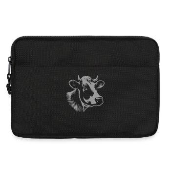 Cow Head – Striking Animal Motif with Character - Laptop bag 13" - black - Front