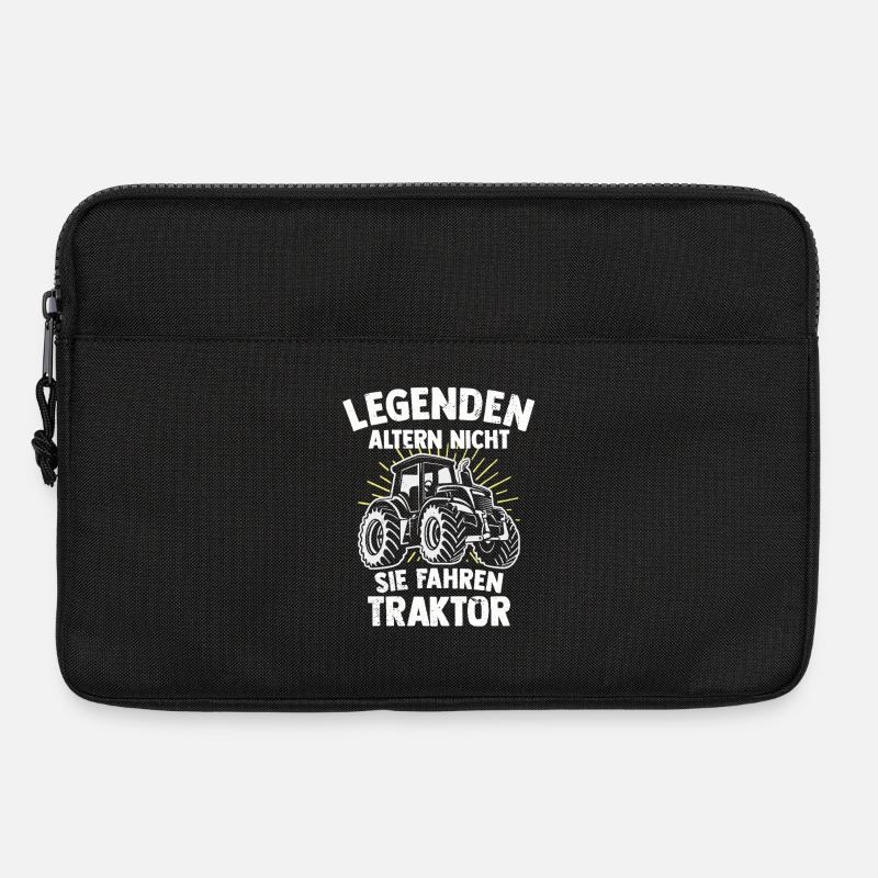 Legenden fahren den Traktor eines Bauern - Laptoptasche 13" - Schwarz