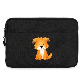 Chien Ami – Illustration Douce et Mignonne - Sacoche pour ordinateur portable 13 pouces - noir - Devant