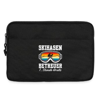 Skifahren SKIHASEN BETREUER 1. STUNDE GRATIS - Laptoptasche 13" - Schwarz - Vorne