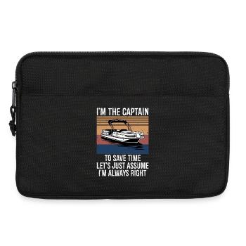 Captain of The Boat - Laptop bag 13" - black - Front