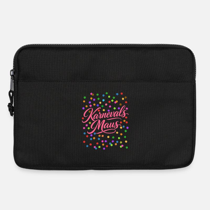 Karnevals Maus Konfetti Kostüm - Laptoptasche 13" - Schwarz