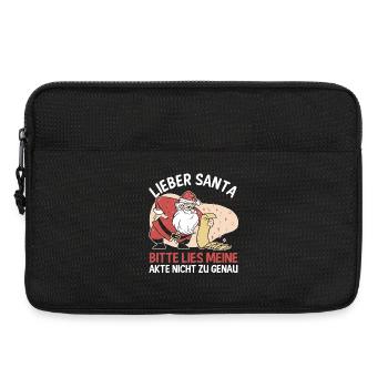 Weihnachtsmann Weihnachtszeit Unartig Weihnachts - Laptoptasche 13" - Schwarz - Vorne
