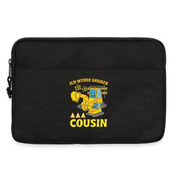 Ich Werde Großer Cousin 2024 Bagger bald Großer - Laptoptasche 13" - Schwarz - Vorne