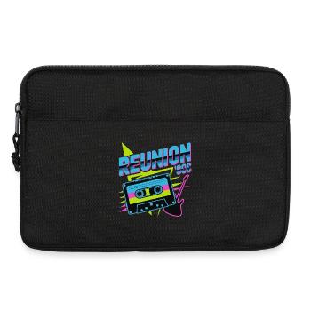 Retro Reunion '80s Neon Kassette - Laptoptasche 13" - Schwarz - Vorne