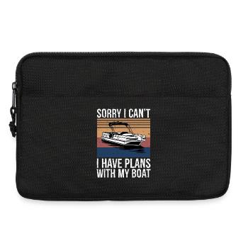 Sorry I Can't I Have Plans with My Boat Captain - Laptop bag 13" - black - Front
